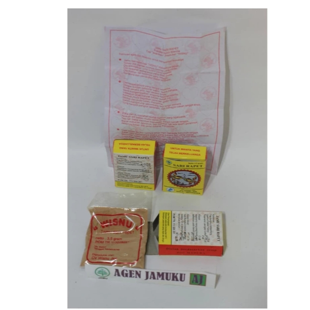 

Jamu Sari Rapet Cap ikan produksi wisnu