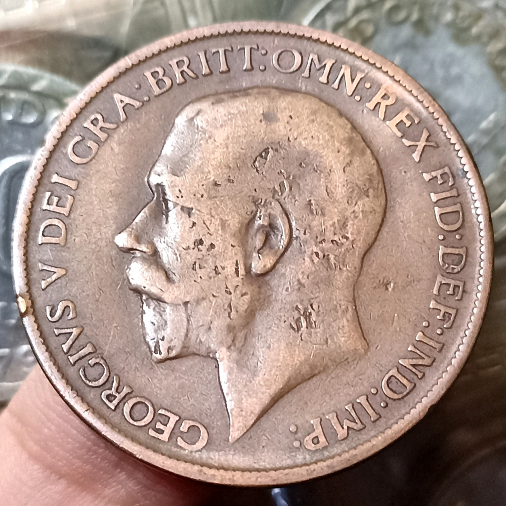 Koin Kuno Inggris (UK) 1 Penny - George V Tahun 1912
