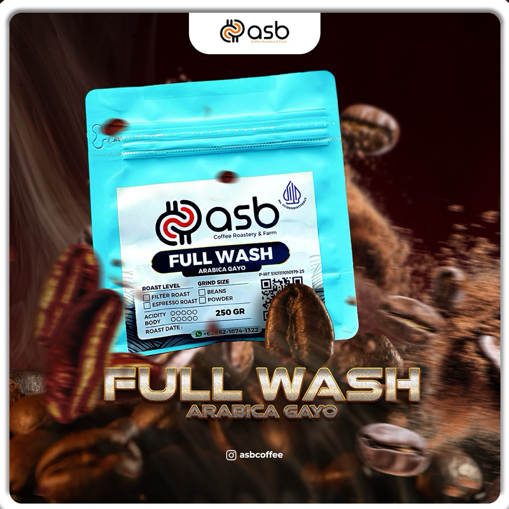 

ASB Coffee - Full Wash 100% Arabica Gayo Roast Beans