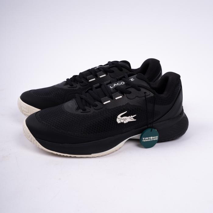 Sepatu Tenis Lacoste Tech Point Court Black Tennis Shoes BNIB ORIGINAL