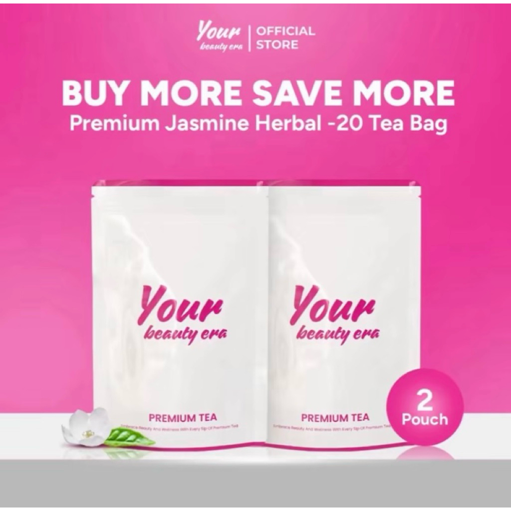 

Your Beauty Era - 2 Pouch Isi 20 Tea Bag l Teh Hijau Melati Herbal