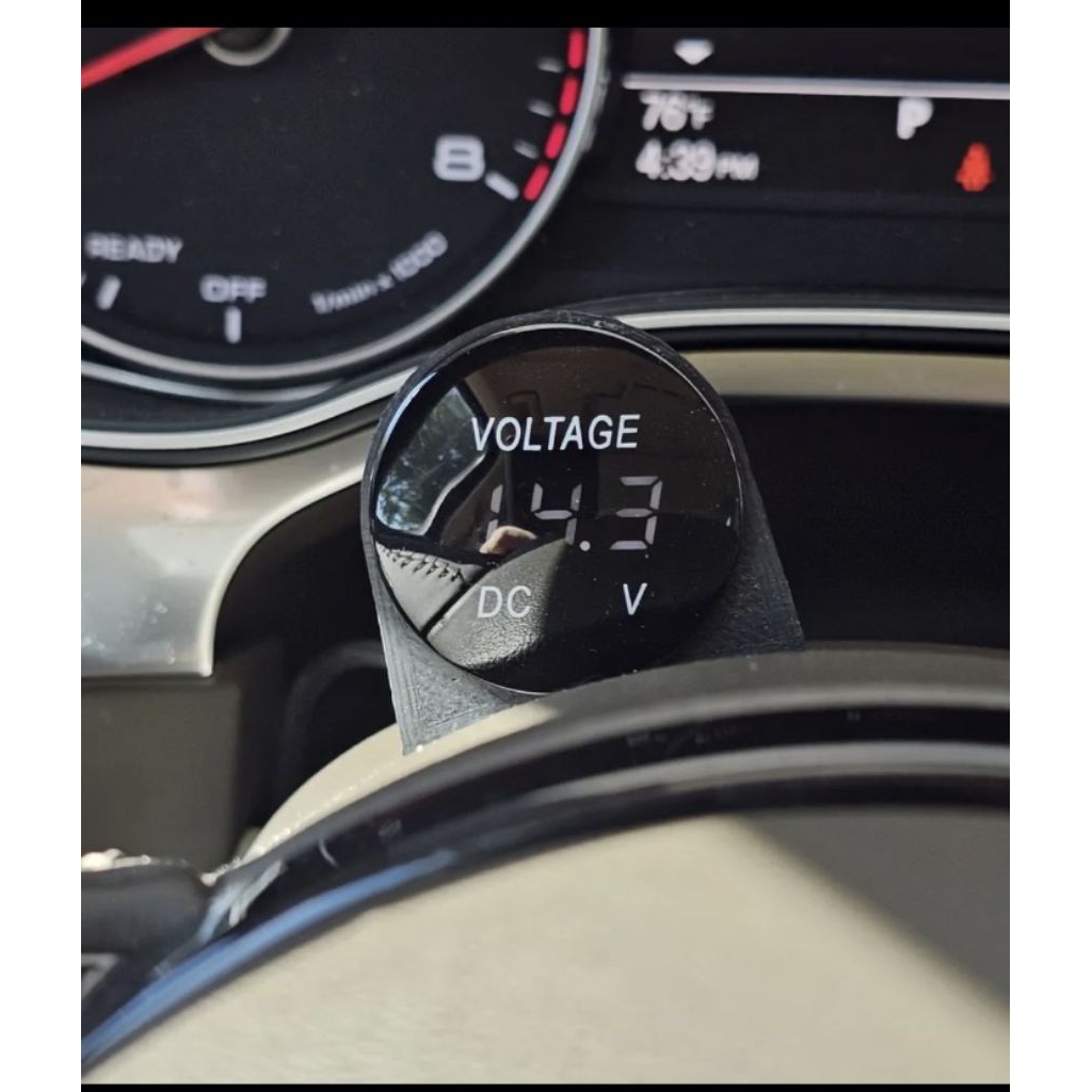 volt meter gauge mobil universal