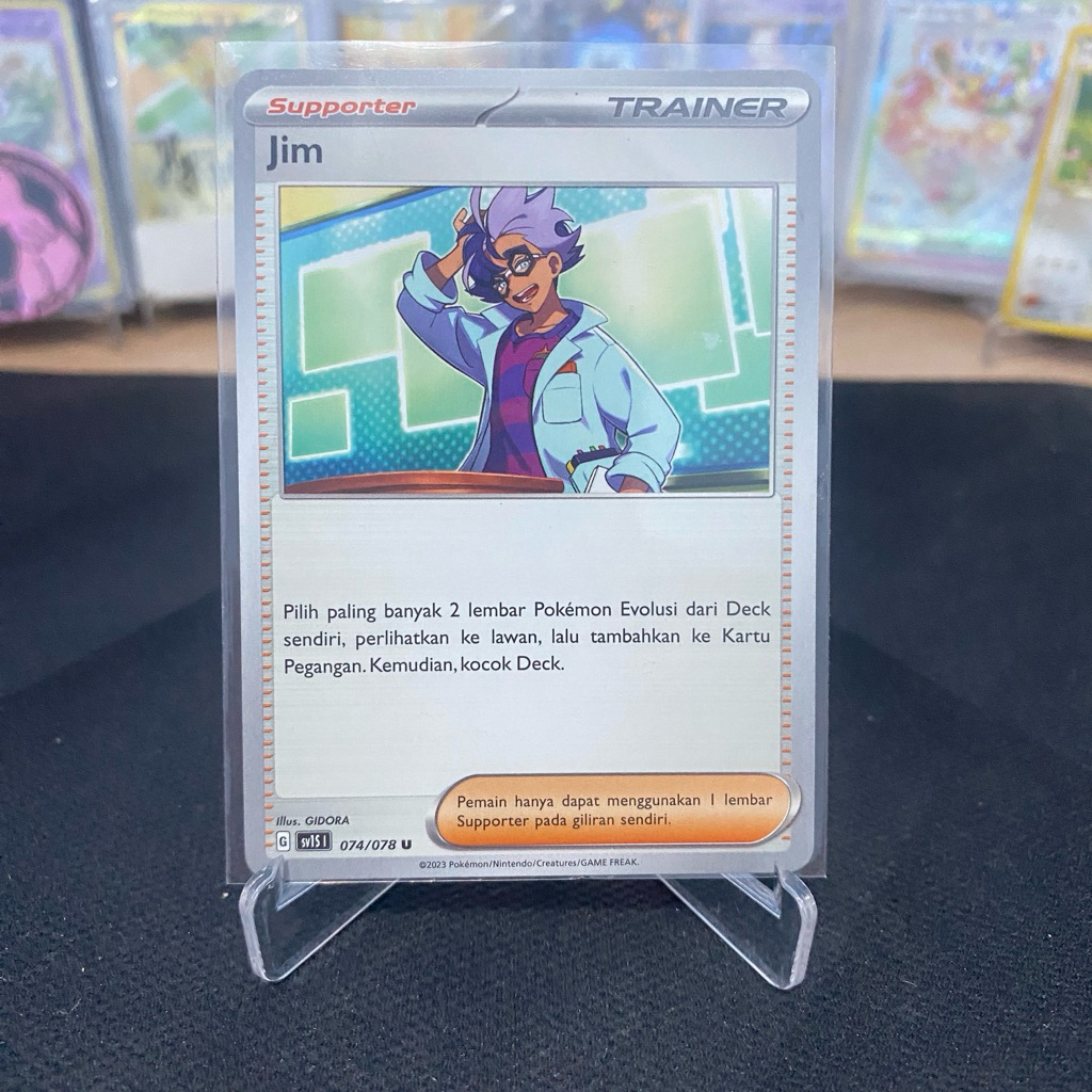 Jim 074/078 Trainer TCG Pokemon 2023 Indonesia