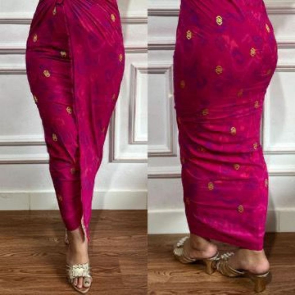 Ready Kamen ENDEK Tenun LASEM PREMIUM TABUR EMAS / kamen Endek Bali lembaran / kain endek Tenun