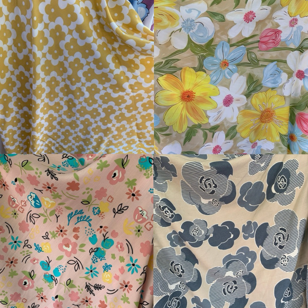 Kain Katun Rayon Viscose Premium | katun rayon | rayon motif | Rayon premium | Daster | Kemeja | Piy