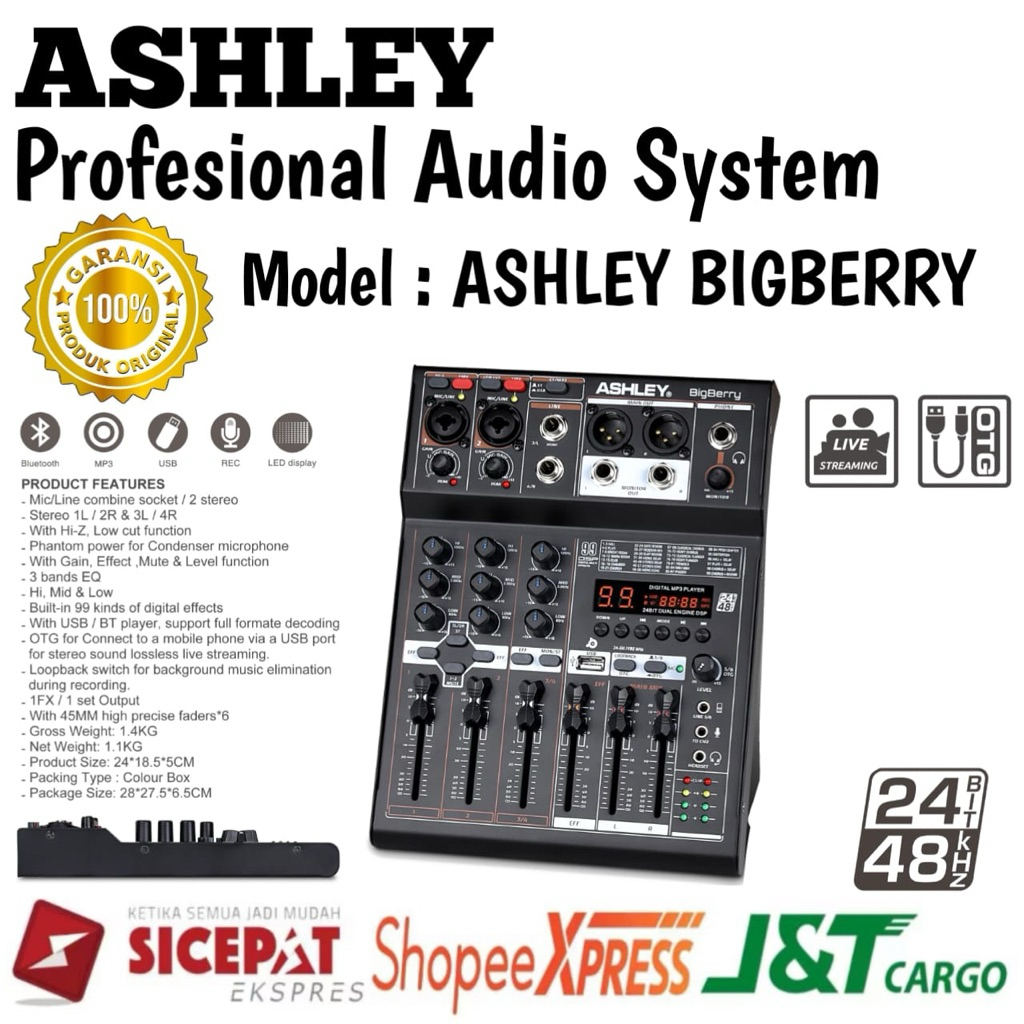 Mixer Ashley Bigberry Original Mixer Ashley 4 Channel