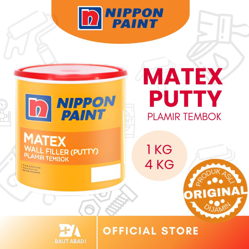 Plamir Tembok Matex Putty nippon paint