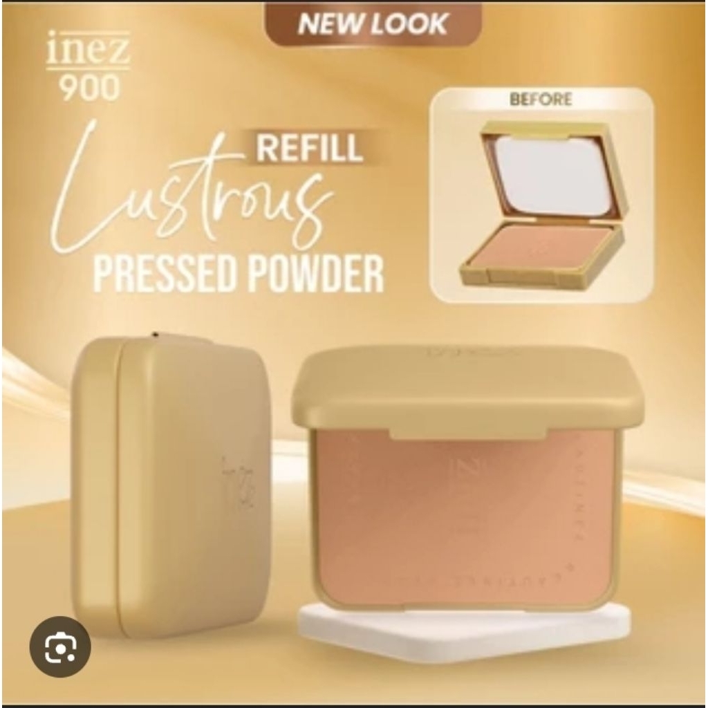 LUSTROUS PRESSED POWDER REFILL INEZ/refill bedak inez/Bedak padat ringan