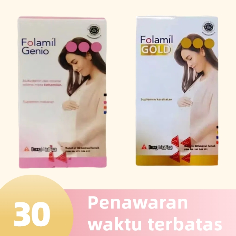 Folamil Genio - Folamil Gold 30 Kapsul Vitamin Promosi