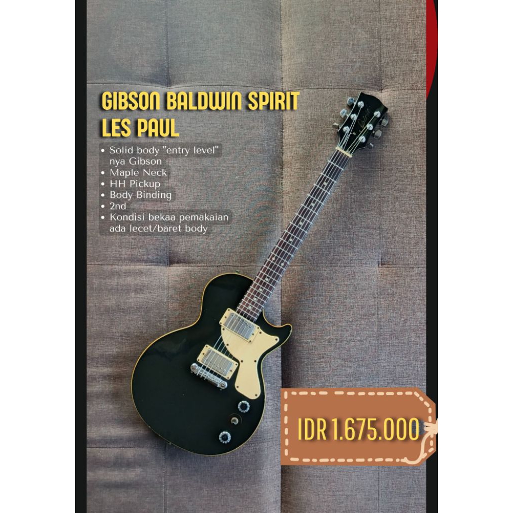 Gibson baldwin spirit les paul plus admin 7.5%