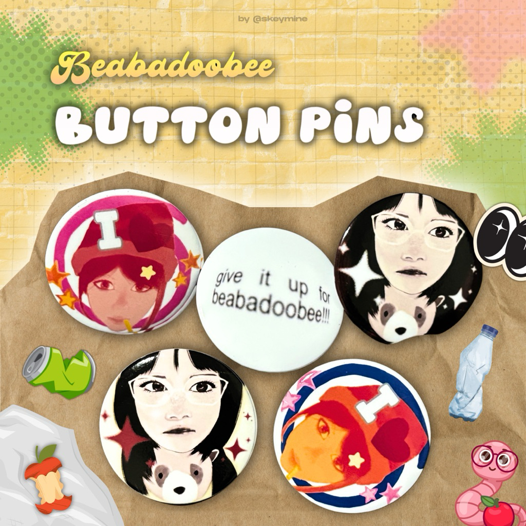 [RESTOCKED] beabadoobee button pins