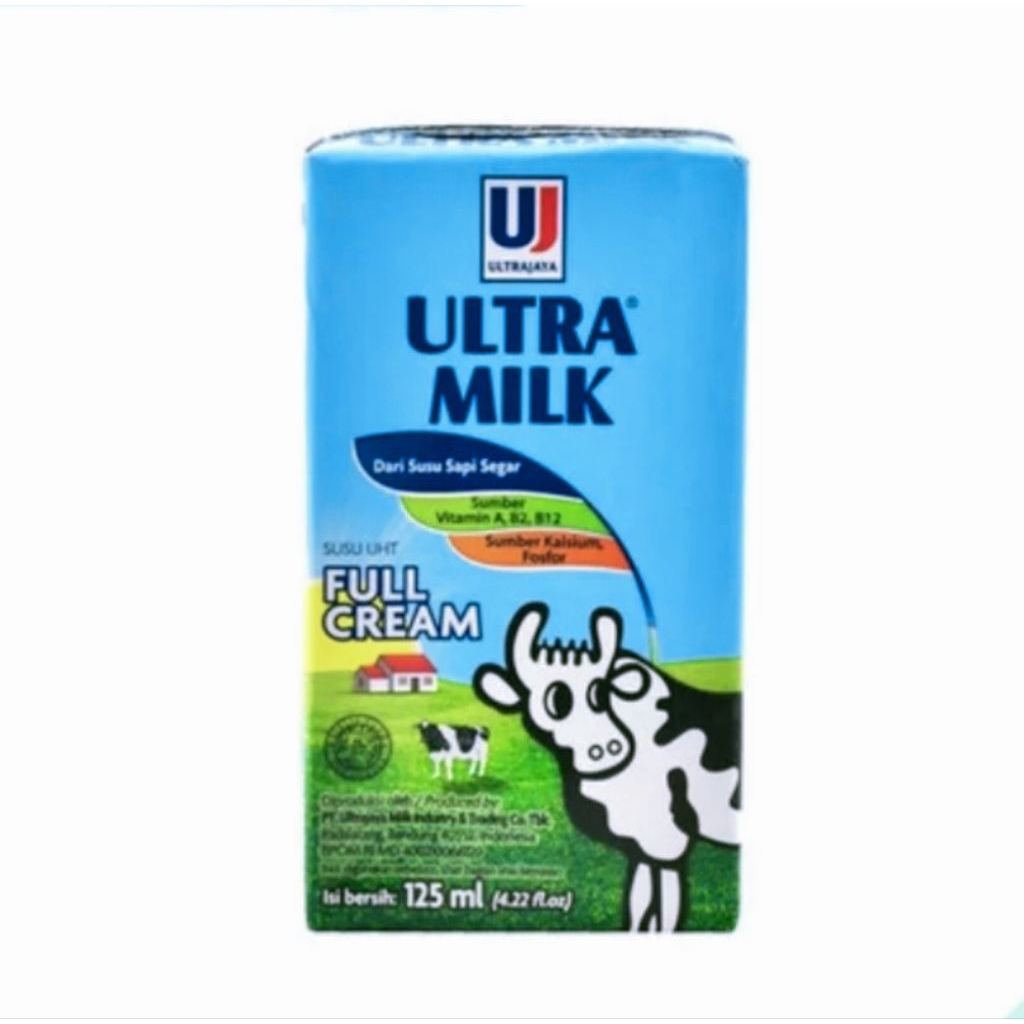 

Susu UHT FULL CREAM ULTRA JAYA 125 ML