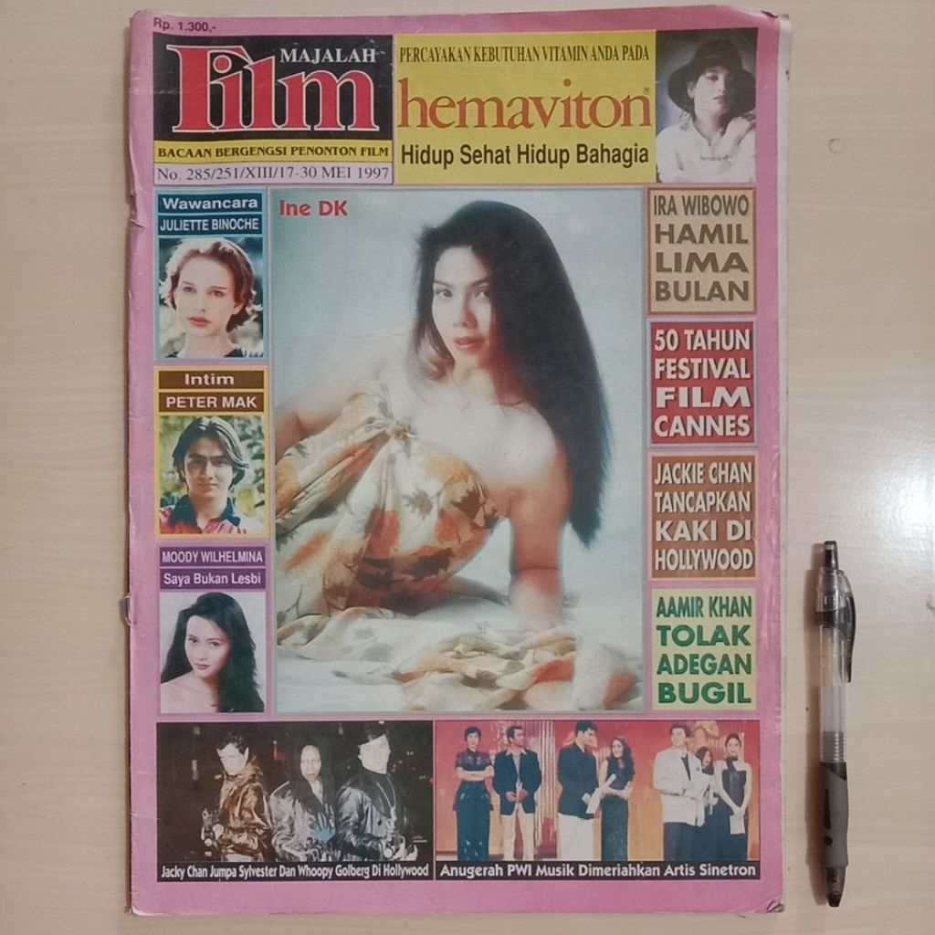 MAJALAH FILM TAHUN 1997 - Majalah Jadul Bekas Murah Original - B1