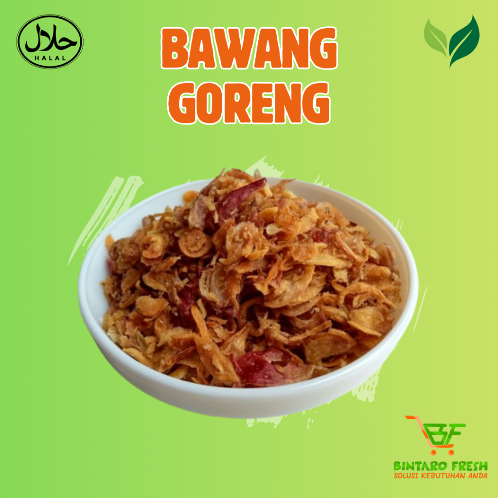 

Bawang goreng toples/ Bawang goreng campuran tepung