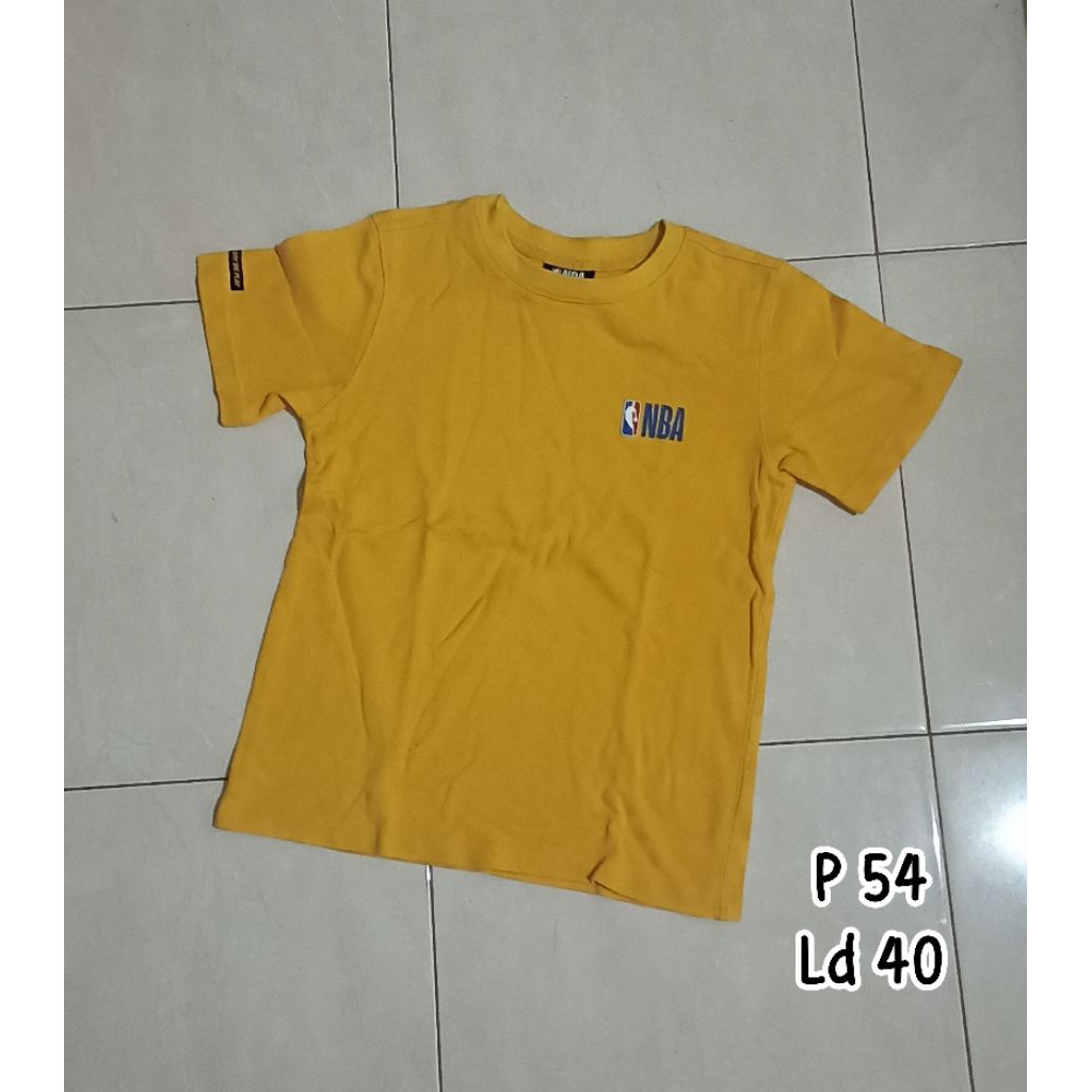 [PRE❤] - baju kaos kuning anak tanggung 11-12 tahun lengan pendek knit rajut pakaian jalan atasan sa