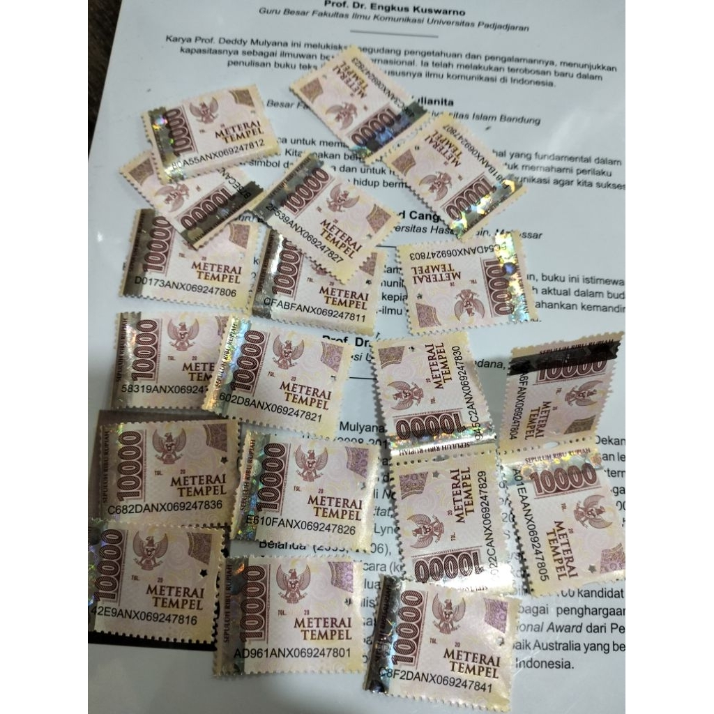 

Eceran Materai 10000 Original