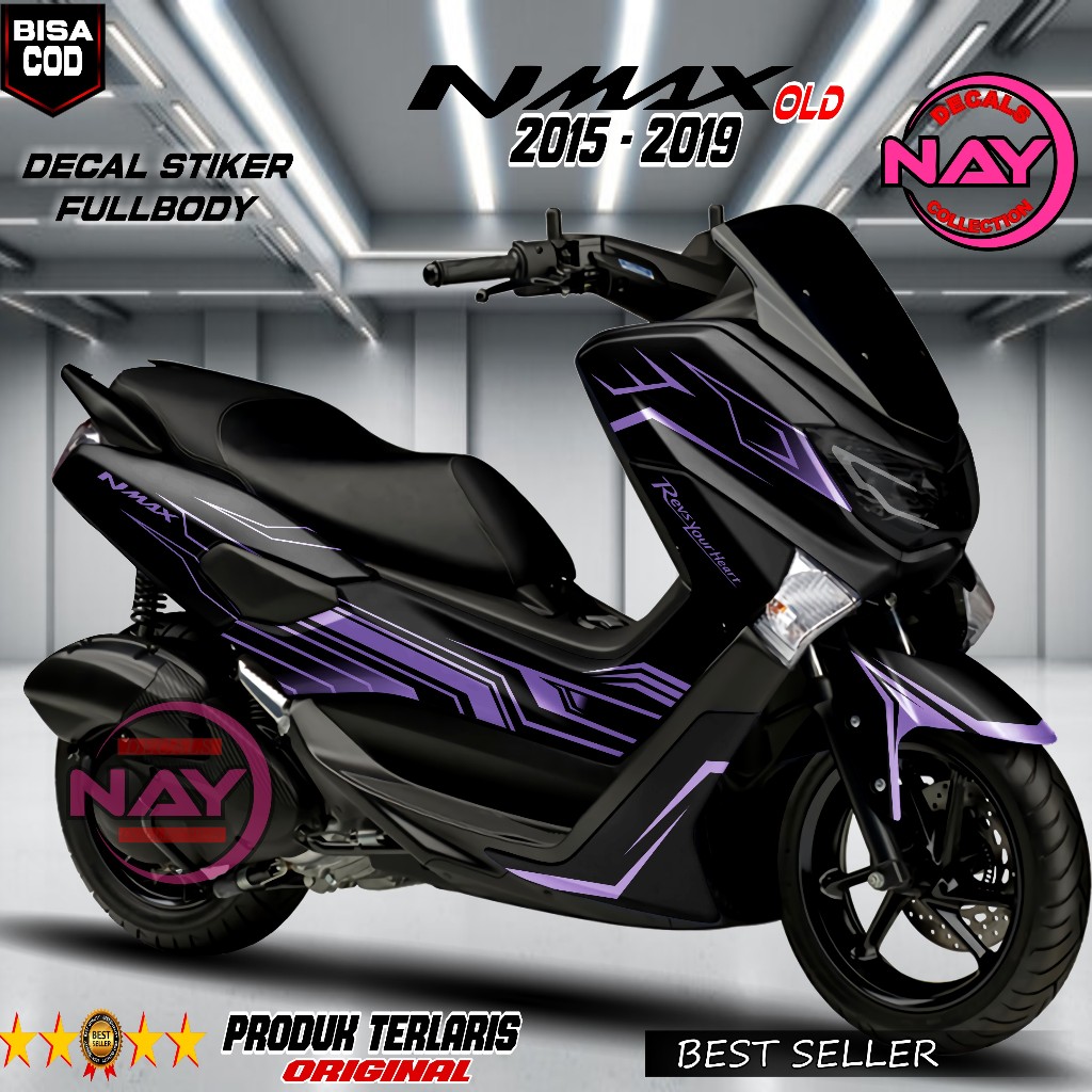 Decal FULLBODY NMAX OLD 2015-2019 Variasi Kerten/Skotlet Motor NMAX OLD Fullbody Tahan Lama NDC0329