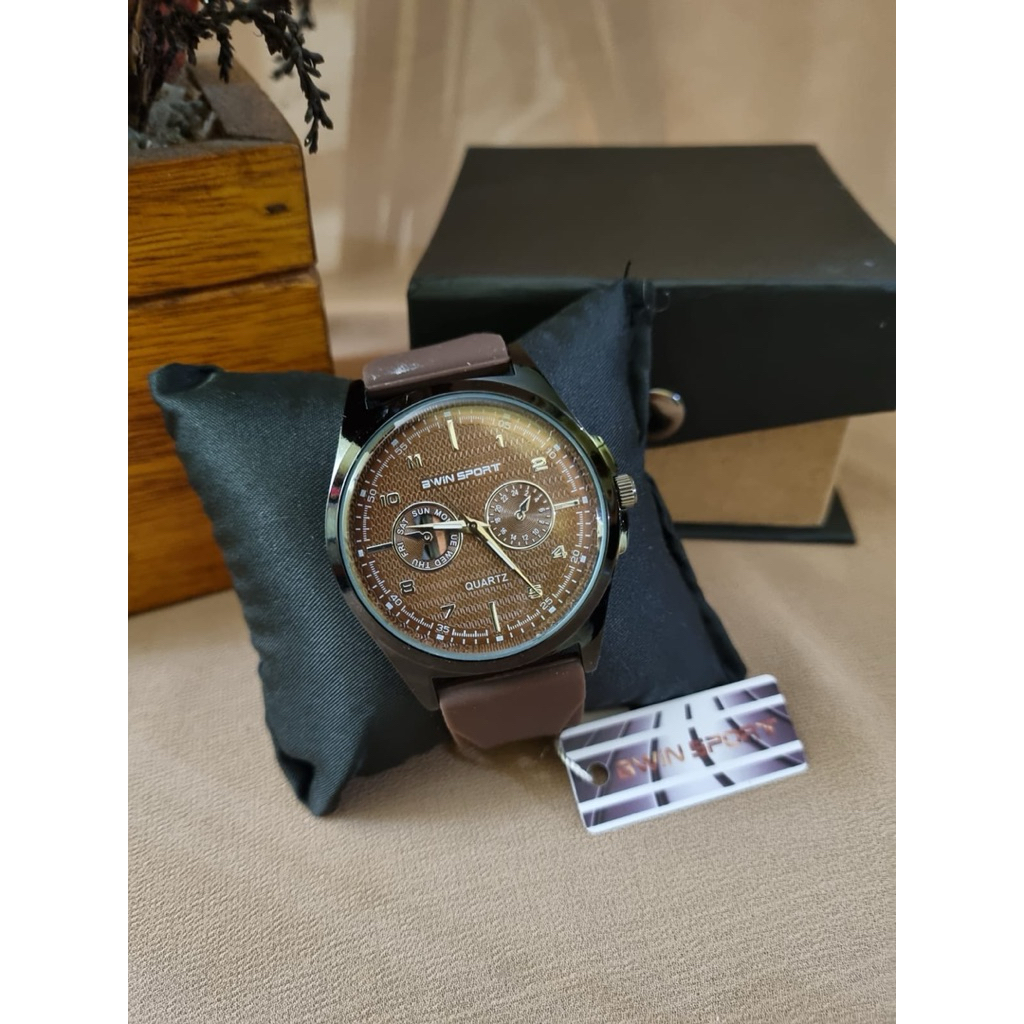 Jam Tangan Pria Unisex Preloved Second Branded Coklat