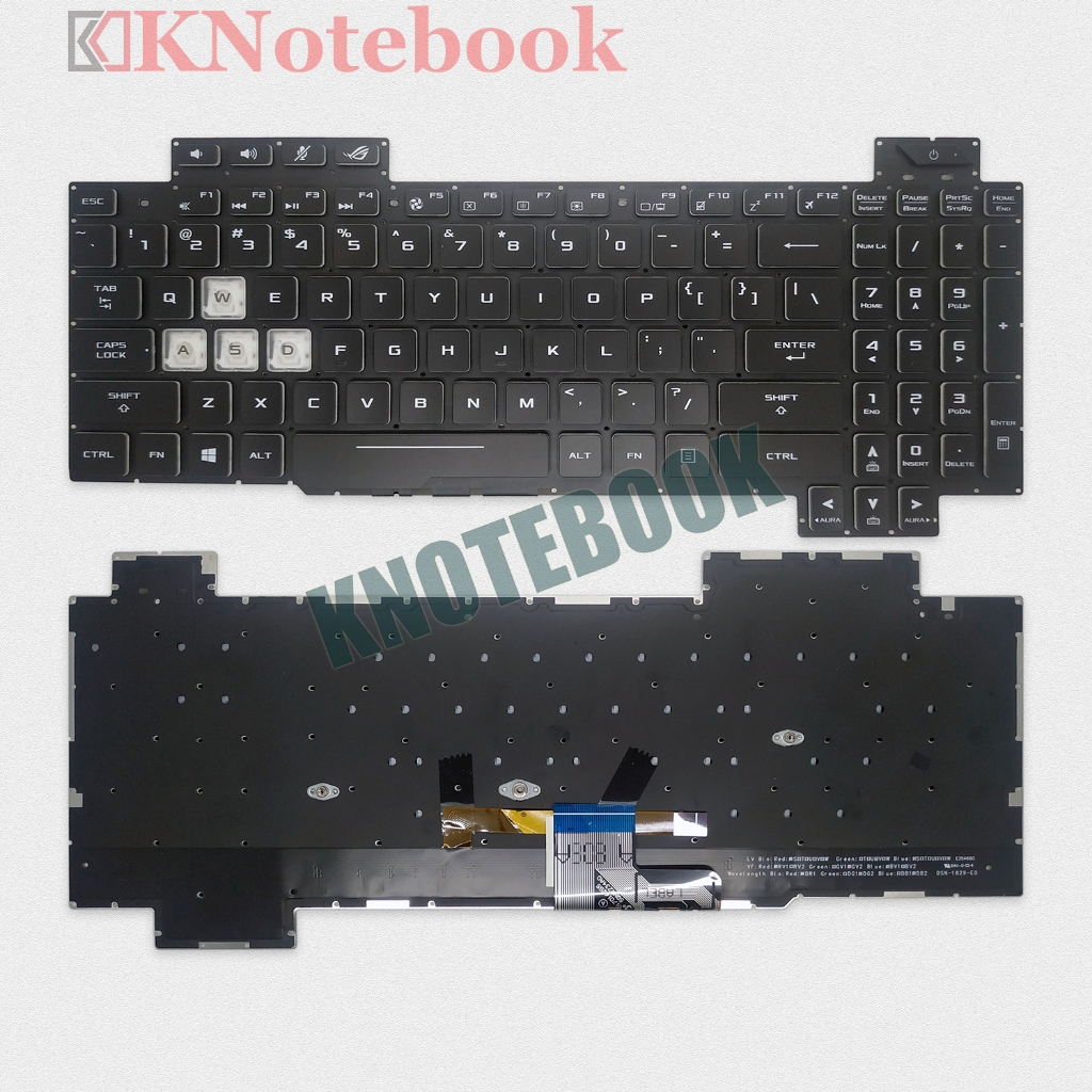 Keyboard Asus ROG Strix SCAR II GL704GM GL704GS GL704GV GL704GW ROG Strix Scar II
