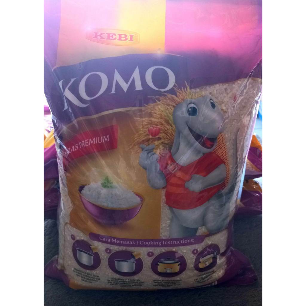 (CARGO) beras komo cv anugerah pecahan pelikan 5kg 5pcs