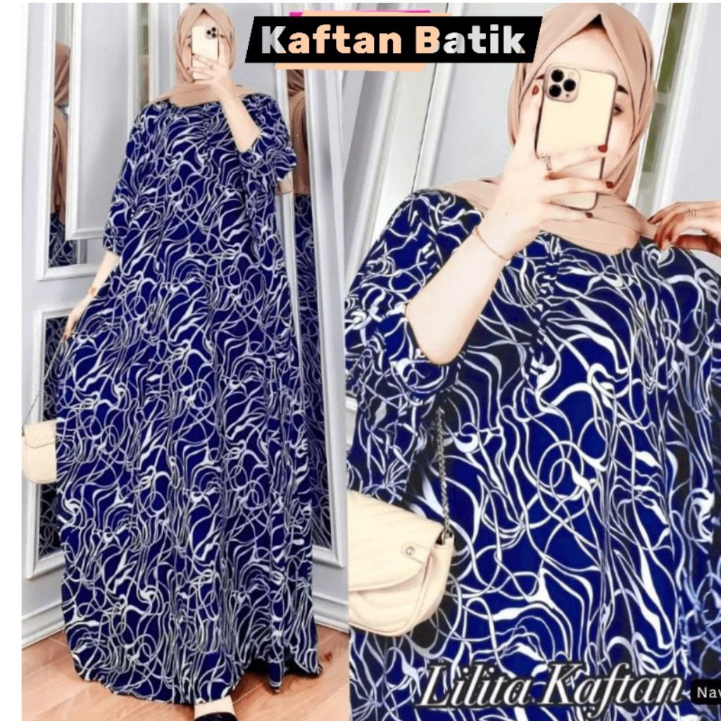 Kaftan batik jumbo baju kaftan kekinian