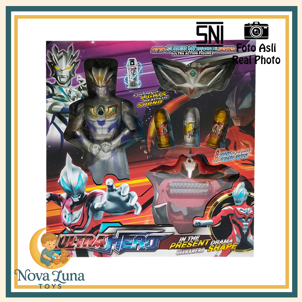 NovaLuna Mainan Anak Robot Ultraman + Topeng + Senjata Capsule Mainan Ultra Hero Geed HF000-13