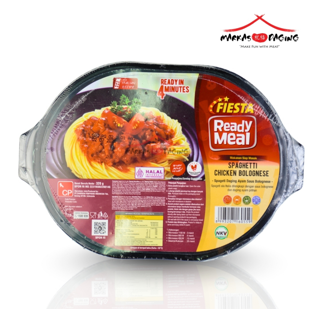 

Fiesta Ready Meal SPAGHETI CHIKEN BOLOGNESE 320gr - Markasdaging