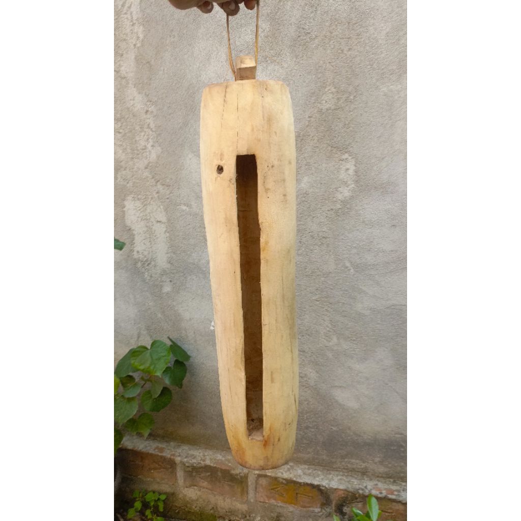 kentongan kayu antik vintage