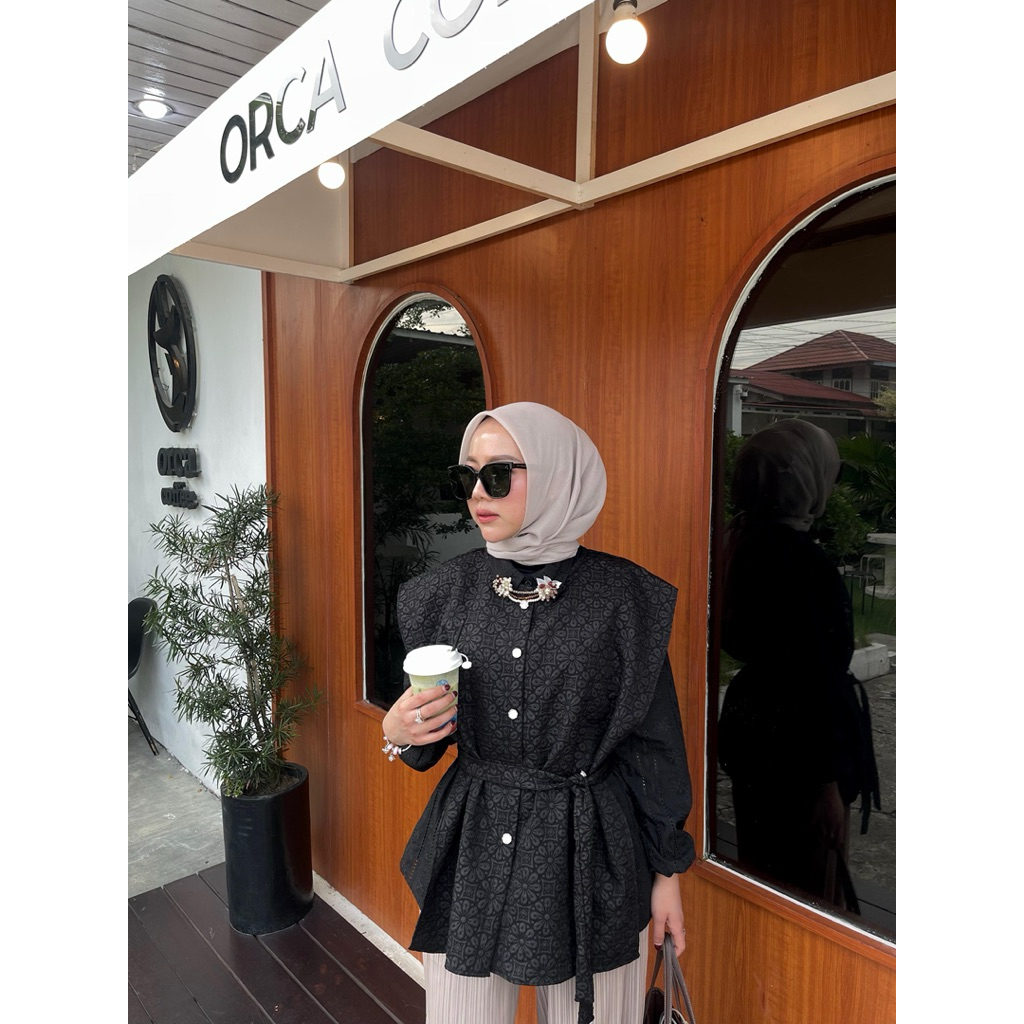 kemeja vest jane (dapat 1 set)  / kemeja korea / fashion wanita