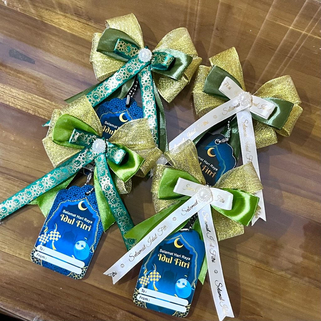 

Pita Hampers tema idul fitri siap pakai lengkap dengan hangtag