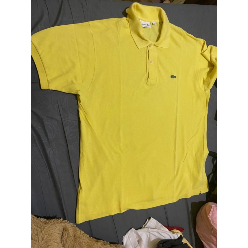 Preloved Kaos lacoste size XL warna kuning
