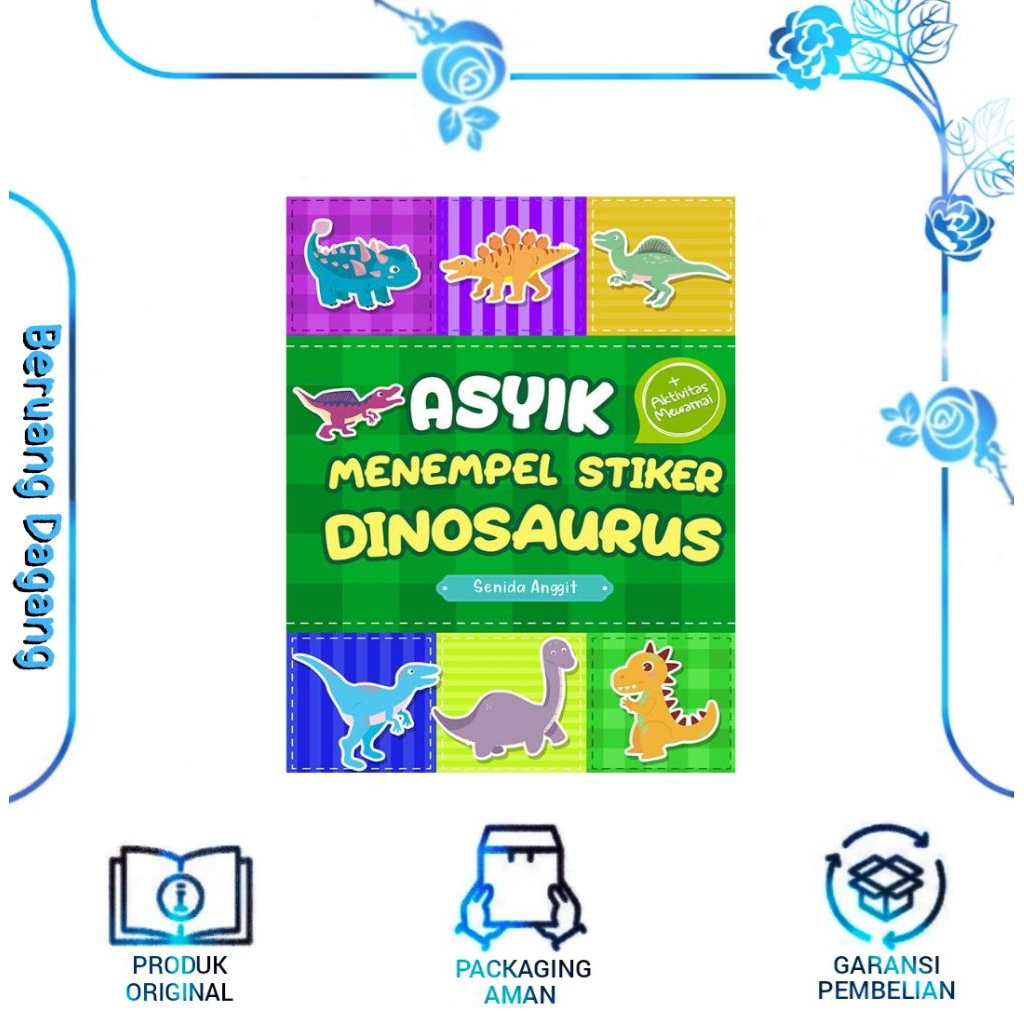 Buku ASYIK MENEMPEL STIKER DINOSAURUS