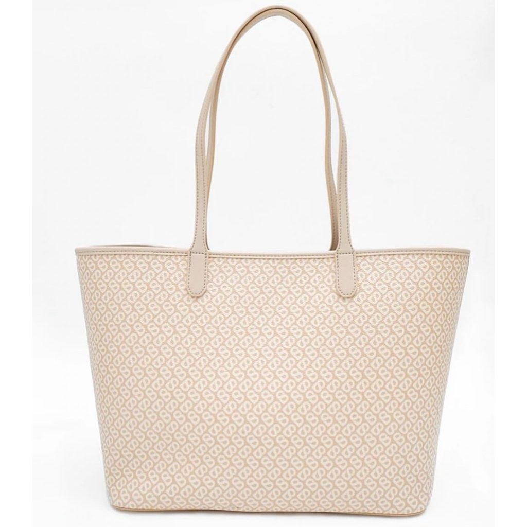 NEW AS IS Izzy Canvas Bag Beige Buttonscarves