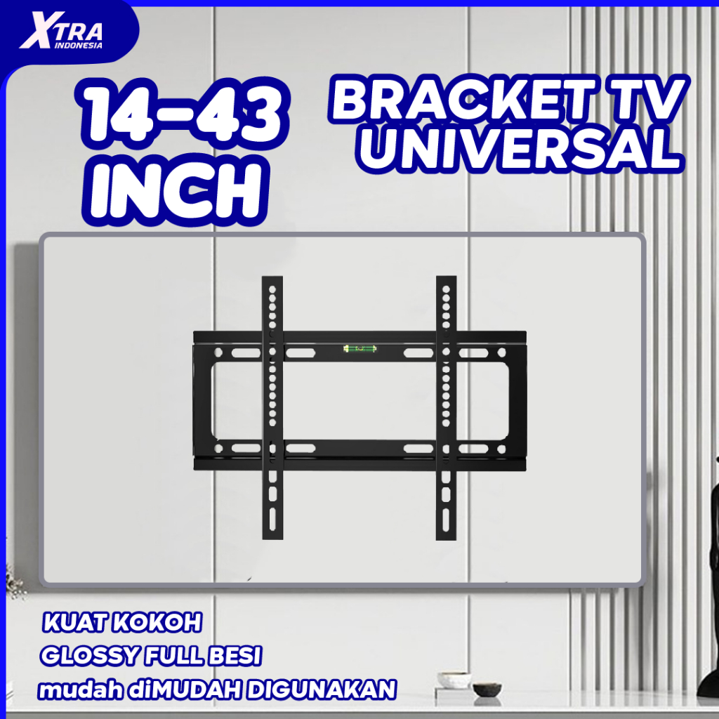 BRACKET TV LED 14 17 19 20 22 24 27 32 40 43 “ Inch Universal Smart TV Digital LCD Braket Fleksibel