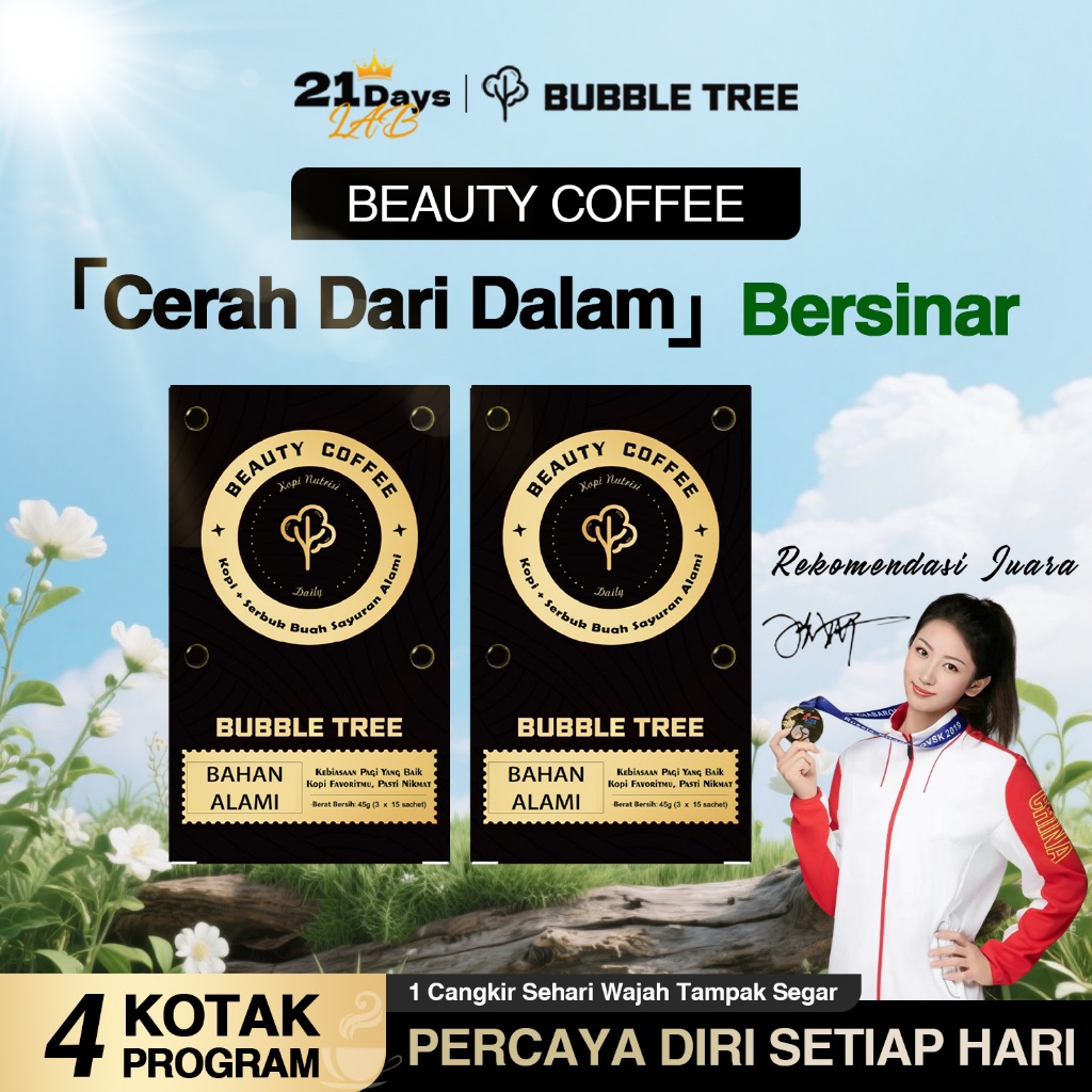 

21Days Beauty Coffee –Bloom Kolagen Kopi – Rekomendasi Juara Olimpiade Halal