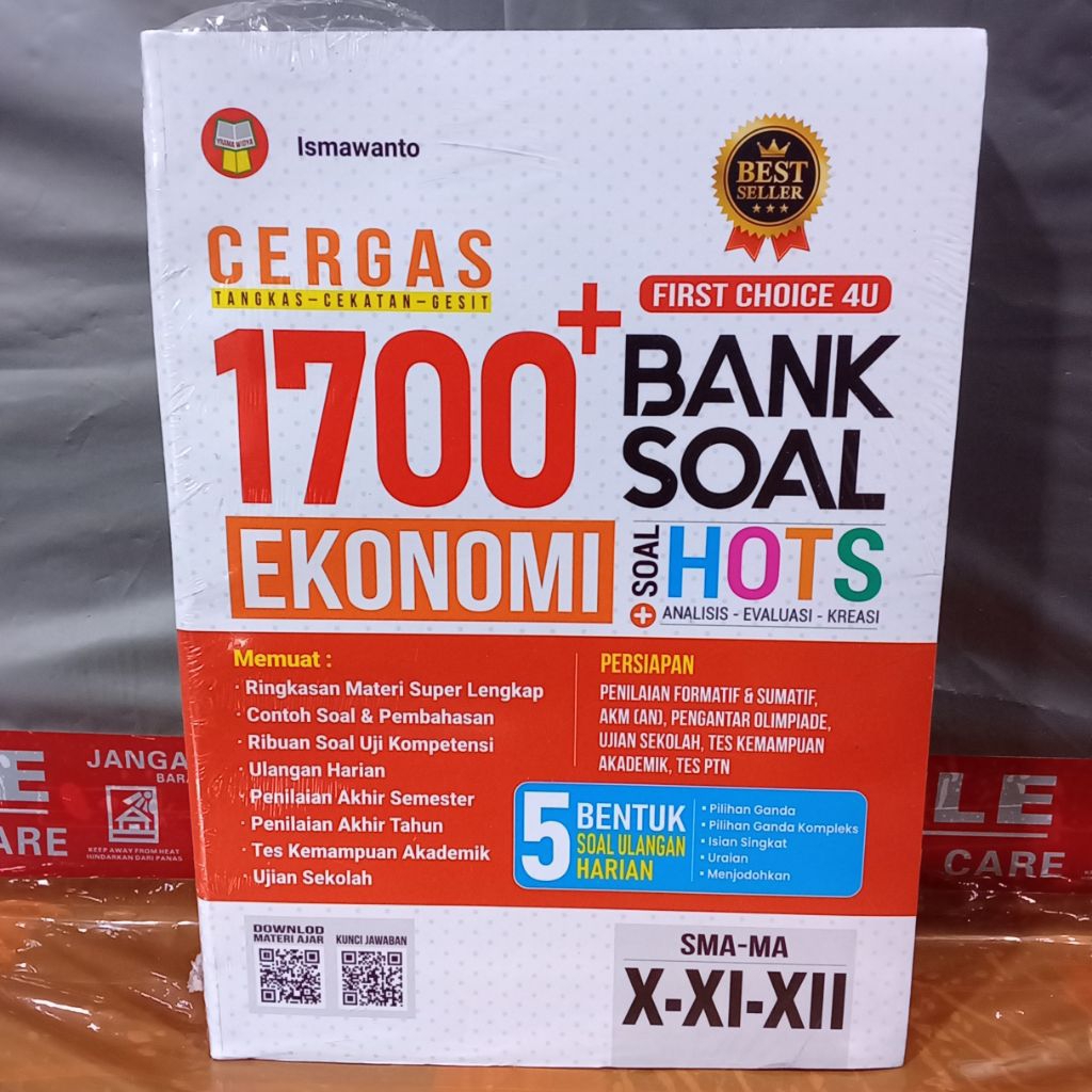BUKU CERGES 1700 BANK SOAL EKONOMI UNTUK SMA MA KELAS X XI XII PENERBIT YRAMA WIDYA