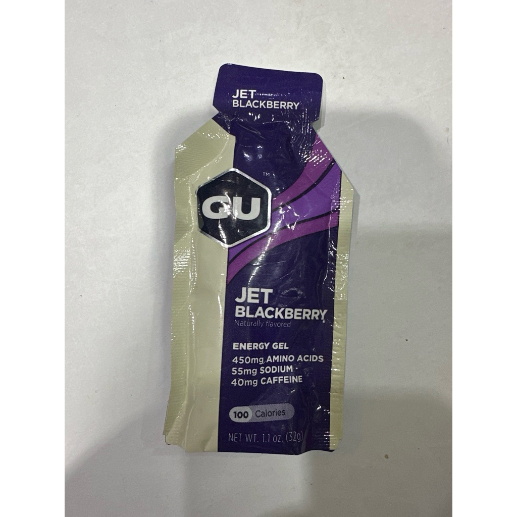 

GU gel energy with caffeine gel rasa jet blackberry exp 08/2026