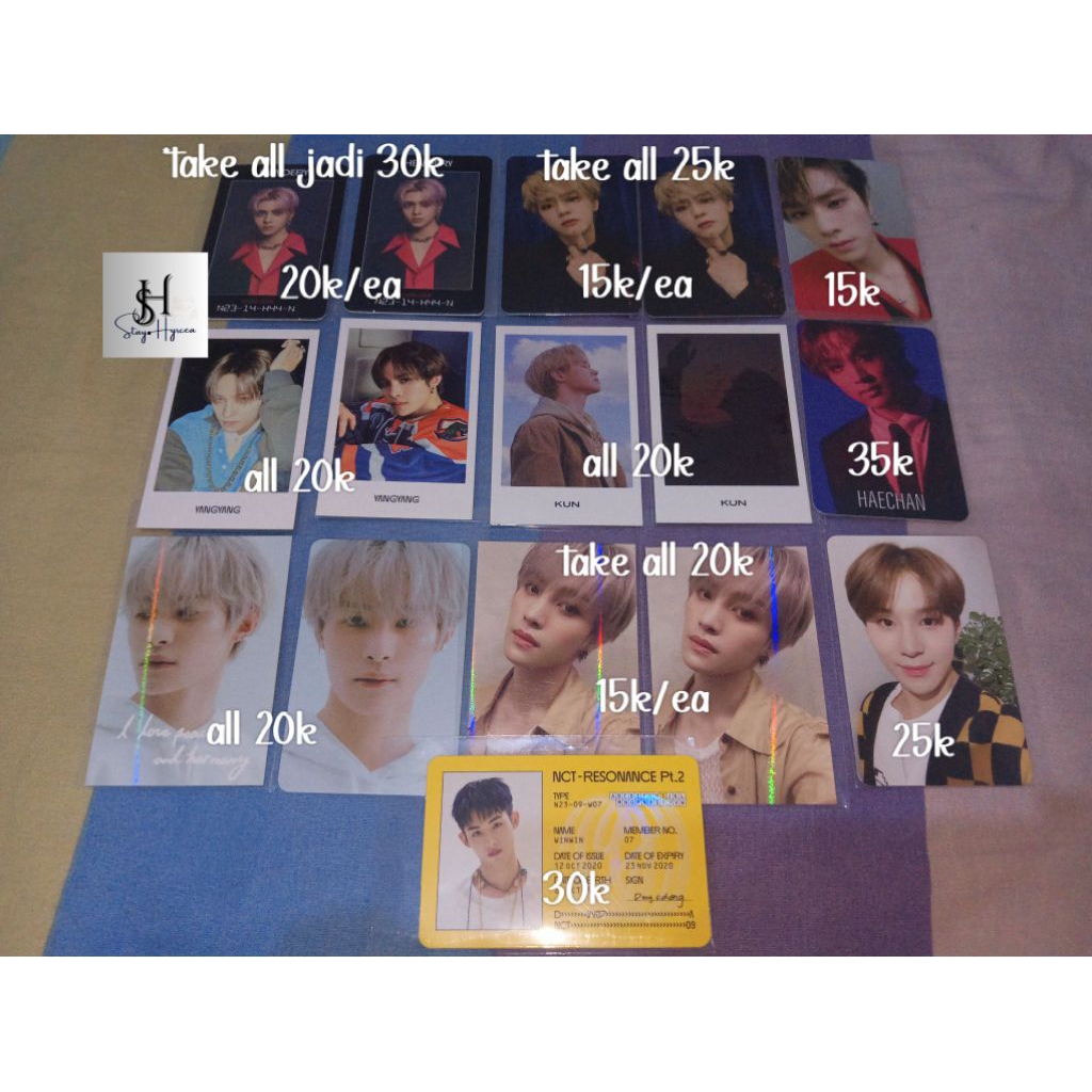 photocard pc NCT DREAM 127 WAYV Haechan Love holic jungwoo hendery kun xiaodjun yangyang resonance k