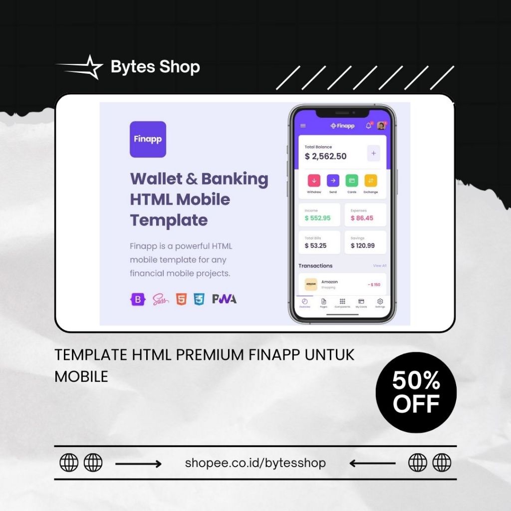 TEMPLATE HTML PREMIUM FINAPP UNTUK MOBILE