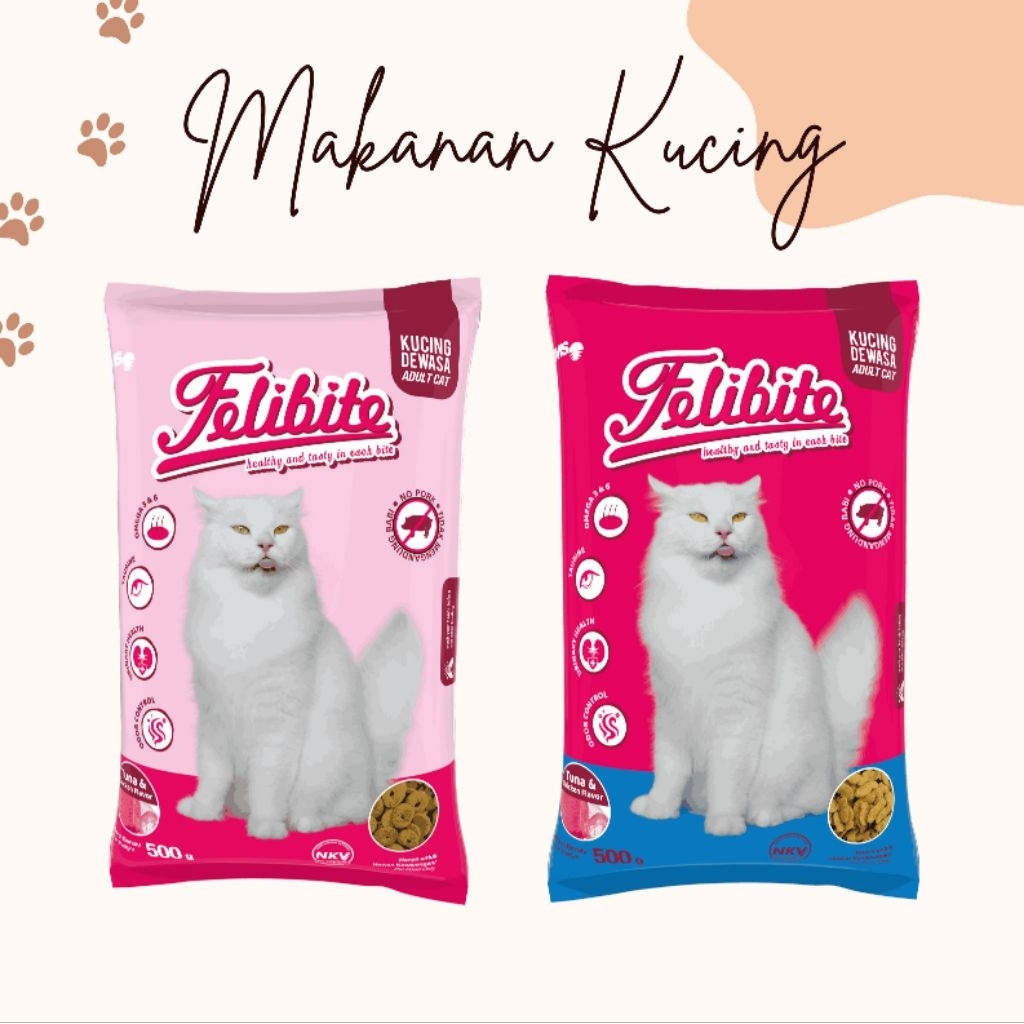 FELIBITE || MAKANAN KUCING DEWASA || 500gr