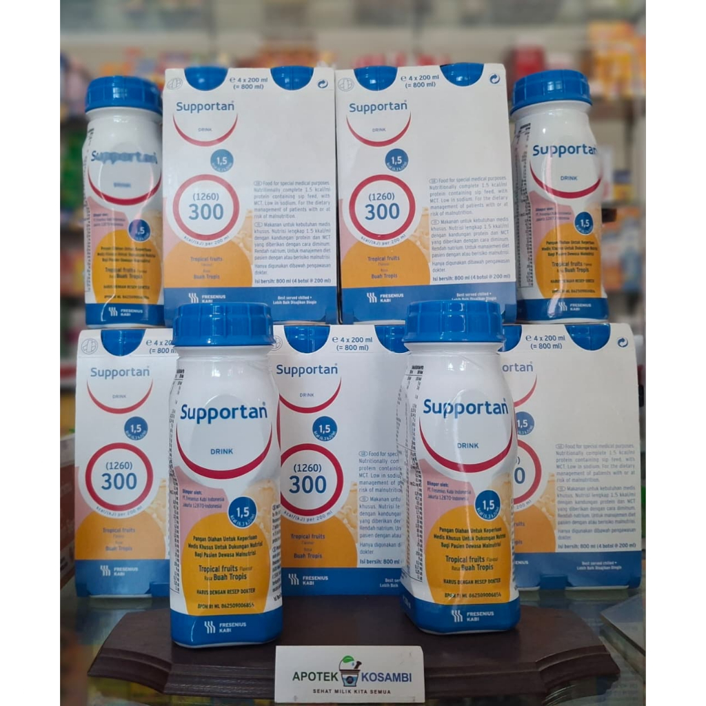 

(24 BOTOL) SUPPORTAN DRINK TROPICAL FRUITS 200 ML