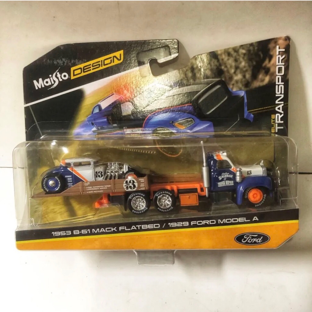 Maisto Design Elite Transport 53 B61 Mack/29 Ford Model A 1/64
