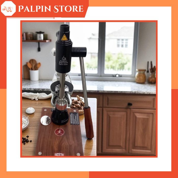 Mesin Espresso Manual Stardust Coffee Maker Hand Press 16 Bar Silver