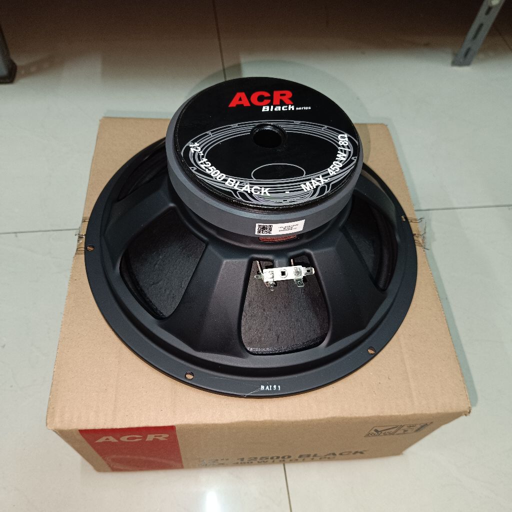 Speaker 12 inch ACR 12500 BLACK Woofer Original Speaker ACR 12500 Black Speaker 12 inch Woofer ACR 1