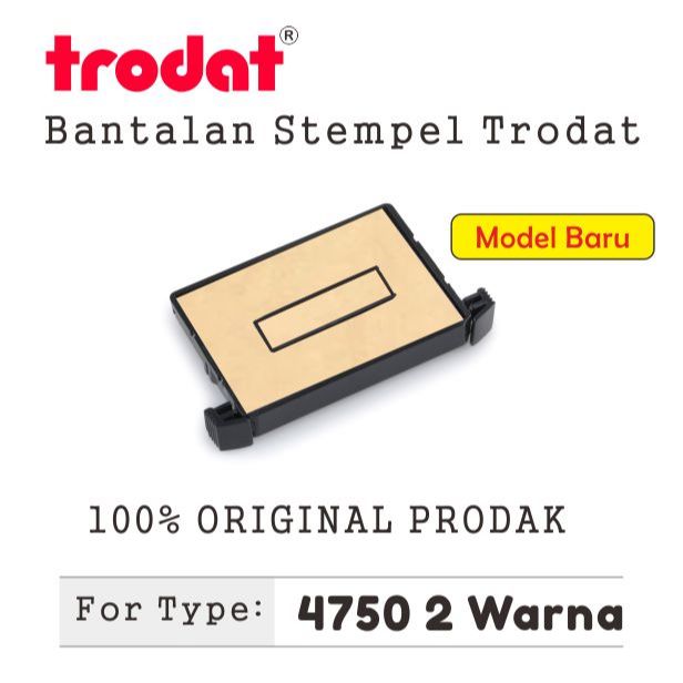 

Replacement Ink Pad / Bantalan Original Trodat Type 4750 Model baru Tanpa Warna