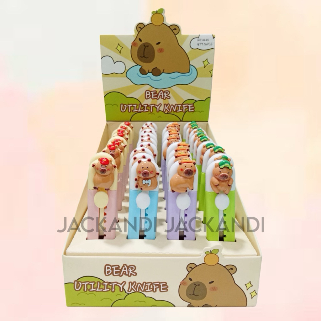 

Pisau Mini Cutter Lucu Capybara Cinnamoroll Karakter Gemas Capy Bara Kapibara