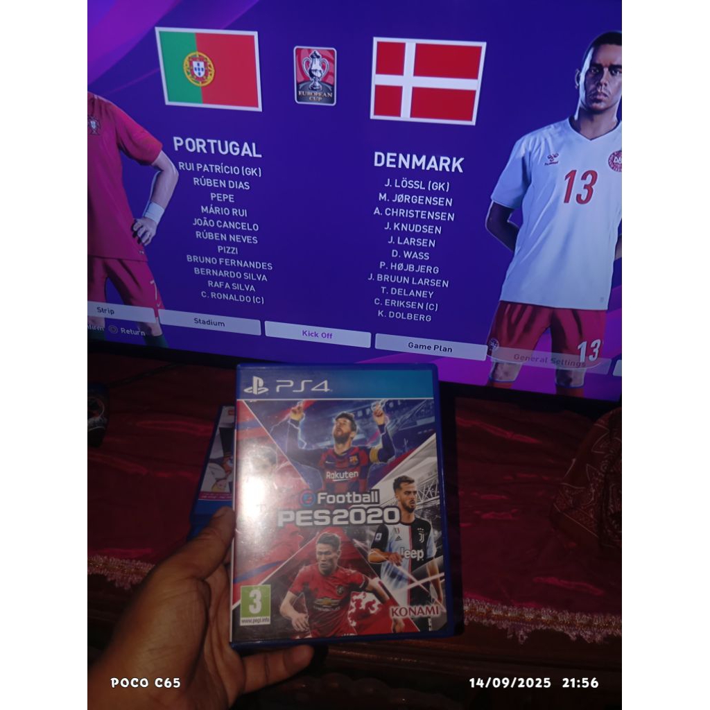 kaset BD PES 2020. PS 4
