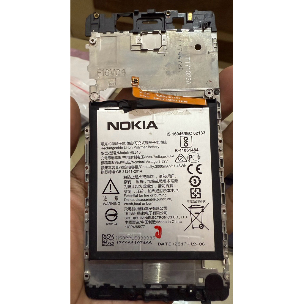 baterai nokia 6 original copotan
