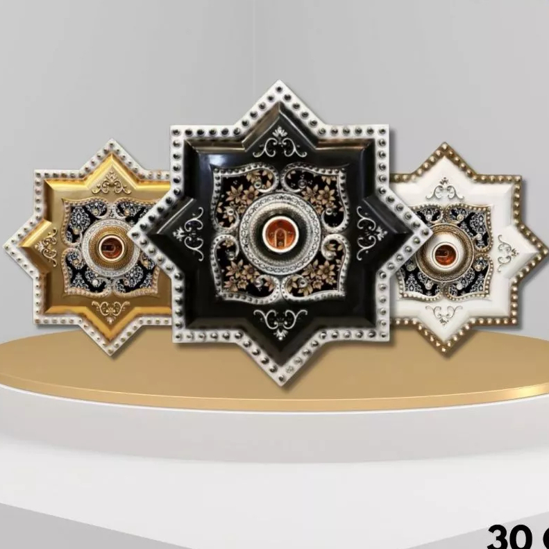 VICON FITTING LAMPU ORNAMEN BINTANG 30CM / PITING LAMPU ORNAMEN BINTANG BESAR UKURAN 30CM PLAFON