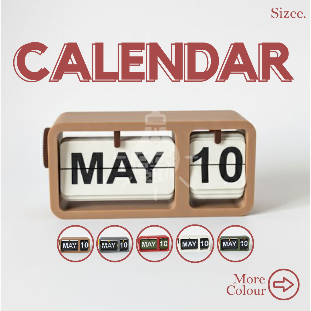 

Kalender Flip Retro Minimalis – Dekorasi Meja Estetik